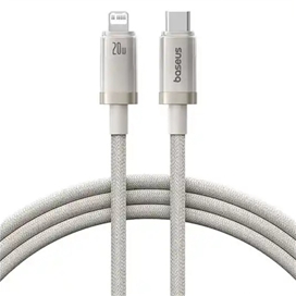 کابل شارژ تایپ سی به لایتنینگ 1 متر بیسوس Baseus Titanium Alloy Type-C To Lightning Cable CB000135