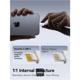 کابل دو سر تایپ سی 100 وات 1 متر بیسوس Baseus Dynamic4 Type-C To Type-C CB000160