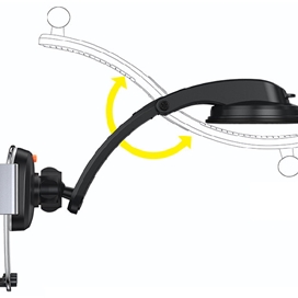 هولدر چندکاره بیسوس Baseus Easy Control Clamp Car Mount Holder Set SUYK000001 شفاف