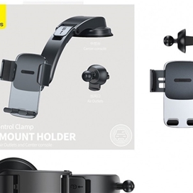 هولدر چندکاره بیسوس Baseus Easy Control Clamp Car Mount Holder Set SUYK000001 شفاف