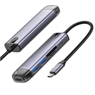 هاب شارژر تایپ سی 6 پورت مک دودو Mcdodo HU-7740 6 in 1 USB-C HUB