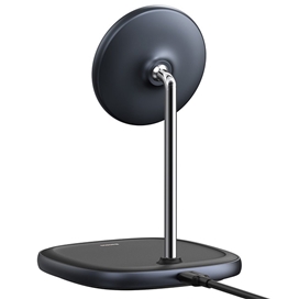 هولدر و شارژر وایرلس بیسوس Baseus Swan Magnetic Wireless WXSW-01 توان 15 وات مناسب سری آیفون 12 و 13