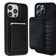 قاب چرمی بهمراه جاکارتی مگ سیف HDD مناسب برای Apple iPhone 13