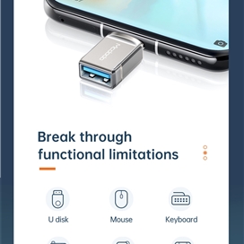 تبدیل OTG تایپ سی به USB 3.0 مک دودو Mcdodo OT-8730 USB 3.0 to Type C Convertor