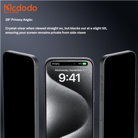 گلس حریم شخصی تمام صفحه تمام چسب مک دودو Apple iPhone 16 Pro Mcdodo PF-6866 Privacy Protector