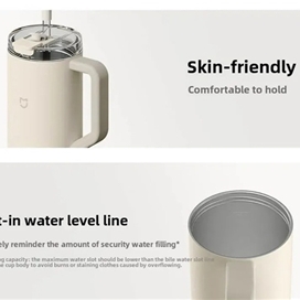 ماگ مسافرتی شیائومی Xiaomi Mijia Straw Cup 316L MJXGB01RM