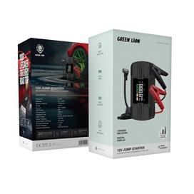 پاوربانک 12000 و کمپرسور باد و جامپ استارتر خودرو گرین لاین Green Lion 12V Jump Starter GN12VJUSTBK