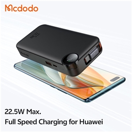 پاوربانک 10000 مک دودو Mcdodo Freego MC-3860 توان 22.5 وات همراه با کابل متصل