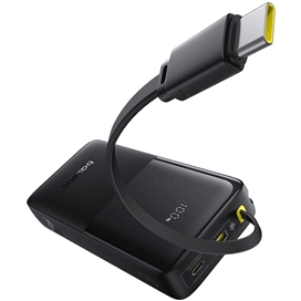 پاوربانک 10000 بیسوس Baseus Bipow 2 P10077101113 توان 20 وات همراه با کابل Type C متصل
