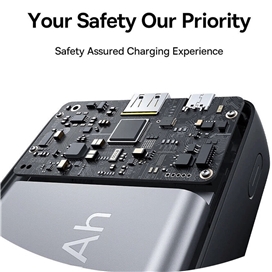 پاوربانک 10000 بیسوس Baseus Bipow 2 P10077101113 توان 20 وات همراه با کابل Type C متصل