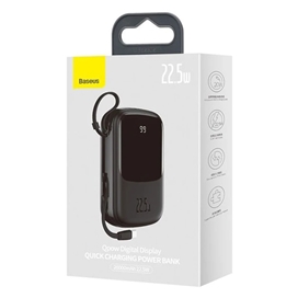 پاوربانک 20000 بیسوس Baseus PPQD040101 Qpow Pro توان 22.5 وات و کابل تایپ سی