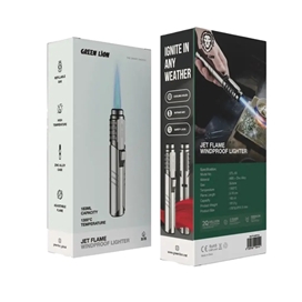 فندک اتمی ضد باد گرین لاین Green Lion Jet Flame GNJTFLMWPLSL