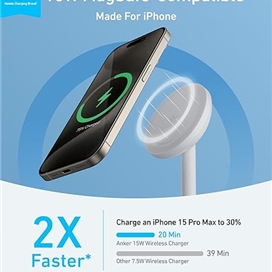 شارژر وایرلس 15 وات مگ سیف انکر مدل A25X1