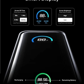 پاوربانک 9600 و شارژر دیواری انکر Anker A1339 Prime Power Bank توان 65 وات همراه با کابل تایپ سی