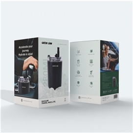 ماگ مسافرتی 280 میلی لیتری گرین لاین Green Lion Vacuum Travel Mug Lite GNVATMUG280BK