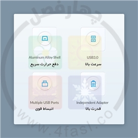 هاب 7 پورت آلومینیومی مدل ORICO M3U7-10