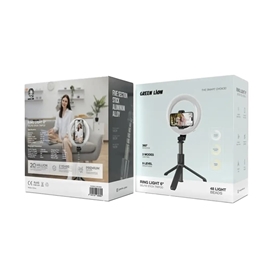 مونوپاد و رینگ لایت 6 اینچی با سه پایه گرین لاین Green Lion Ring Light 6″ Selfie Stick GNRNGLT6SSBK