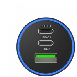 شارژر فندکی سه پورت 100 وات مومکس Momax MoVe Car Charger UC17E