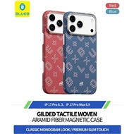 قاب Blueo بلو Gilded Tactile Woven Aramid Fiber Magnetic Case مناسب برای Apple iPhone 17 Pro