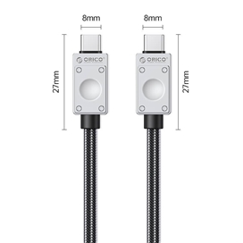 کابل USB4.0 چند کاره 240 وات اوریکو مدل 240A2-40