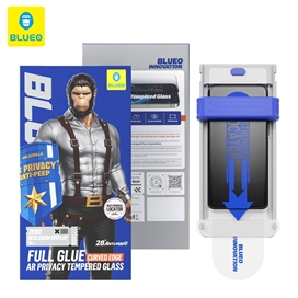 محافظ صفحه بلوئو مدل Blueo Full glue AR Anti-peep Privacy tempered With Applicator Glass مناسب برای Apple iPhone 16 Pro
