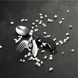 ست قاشق و چنگال مسافرتی گرین لاین Green Lion 4 in 1 Cutlery Set GN4IN1CSETBK