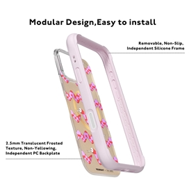 قاب Youngkit یانگ کیت Mosaic Snake Moon Knight صورتی مناسب برای Apple iPhone 16 Pro Max