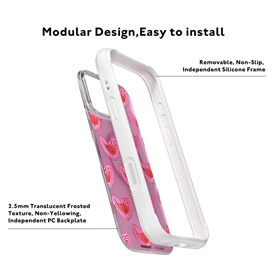 قاب Youngkit یانگ کیت Heart Ripple Moon Knight سفید مناسب برای Apple iPhone 16 Pro Max