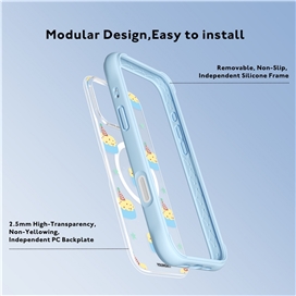 قاب Youngkit یانگ کیت Cake آبی مناسب برای Apple iPhone 16 Pro max