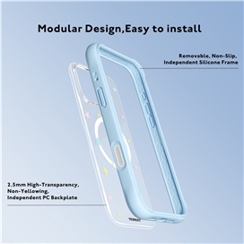 قاب Youngkit یانگ کیت Twinkle Sky آبی مناسب برای Apple iPhone 16 Pro Max