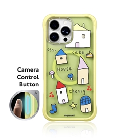 قاب Youngkit یانگ کیت Little Town زرد مناسب برای Apple iPhone 16 Pro Max