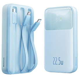 پاوربانک 22.5 وات 10000 با کابل همراه بیسوس Baseus Comet Power Bank PPMD2-10