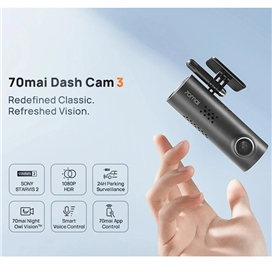 دوربین ثبت وقایع خودرو مدل 70mai Dash Cam 3 M200