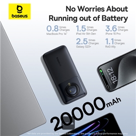 پاوربانک 20000 بیسوس Baseus Free2Pull P10073700123 توان 65 وات با کابل تایپ سی جمع شونده