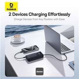 پاوربانک 20000 بیسوس Baseus Free2Pull P10073700123 توان 65 وات با کابل تایپ سی جمع شونده