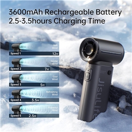 پنکه دستی شارژی JisuLife Handheld Fan Life9 5000mAh