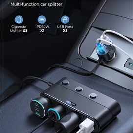 شارژر فندکی 7کاره 179 وات جویروم JOYROOM JR-CCL01 179W