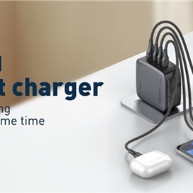 آداپتور شارژر چهار پورت 100وات الدینیو Ldnio Q408 GaN