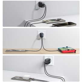 آداپتور شارژ 2 پورت 25 وات جویروم JOYROOM JR-TCF13