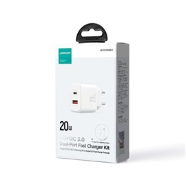 آداپتور شارژ 2 پورت 20 وات جویروم JOYROOM ADAPTER DUAL PORT JR-TCF05EU