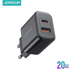 آداپتور شارژ 2 پورت 20 وات جویروم JOYROOM ADAPTER DUAL PORT JR-TCF05EU