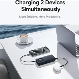 پاوربانک 30 وات 10000 با کابل همراه تایپ سی بیسوس Baseus Nomos Power Bank PPSS1030