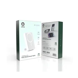 پاور بانک وایرلس 10000 با پایه گرین لاین Green Lion Kick Stand Power Bank GNKIK10KPBBK