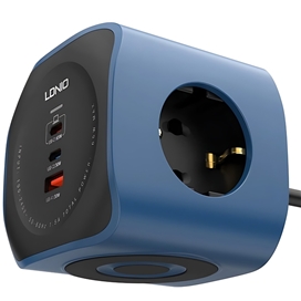 چند راهی برق 6 کاره الدینیو Ldnio Power Socket Cube SE3338