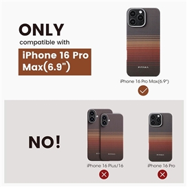 قاب آیفون برند پیتاکا مدلPITAKA StarPeak Tactile Woven（Sunset） مناسب برای Apple iPhone 16 Pro Max