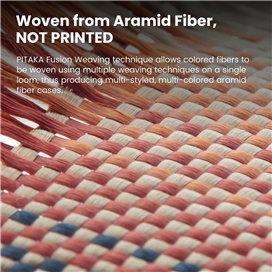 قاب آیفون برند پیتاکا مدلPITAKA StarPeak Tactile Woven（Sunset） مناسب برای Apple iPhone 16 Pro Max