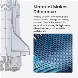 قاب آیفون 16 پرو مکس برند پیتاکا مدلPITAKA StarPeak Tactile Woven（Milky way galaxy） مناسب برای Apple iPhone 16 Pro Max