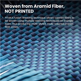 قاب آیفون 16 پرو مکس برند پیتاکا مدلPITAKA StarPeak Tactile Woven（Milky way galaxy） مناسب برای Apple iPhone 16 Pro Max