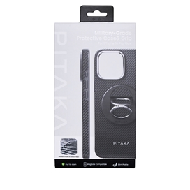 قاب آیفون 16 پرو مکس برند پیتاکا مدل PITAKA Military-Grade Protective Case &Grip 3 مناسب برای Apple iPhone 16 Pro Max
