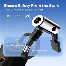 پمپ باد و چراغ قوه بیسوس Baseus Car Tire Inflator Pumper VA1 BS-CG034